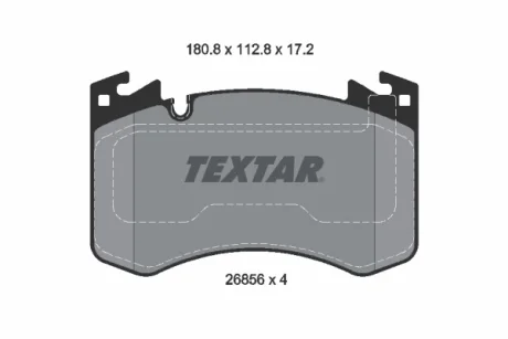 Brake pad set TEXTAR 2685601
