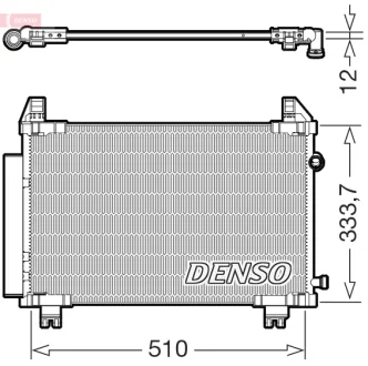 Air conditioning condenser DENSO DCN50062
