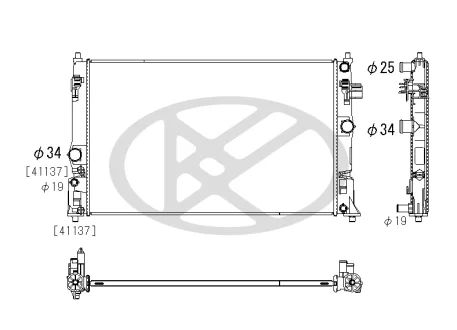 Engine radiator KOYORAD PL013972