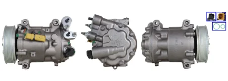 Компресор кондиціонера (відновлений) CITROEN C5 III, PEUGEOT 407 1.6D-2.2 05.04- ELSTOCK 511413