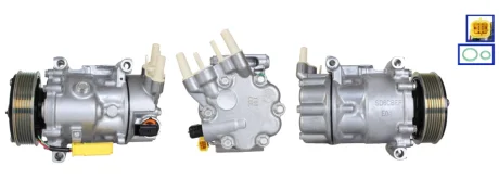 Air-conditioning compressor (professionally remanufactured) fits: CITROEN C5 III PEUGEOT 508 I 1.6/1.6D 04.09-12.18 ELSTOCK 511176