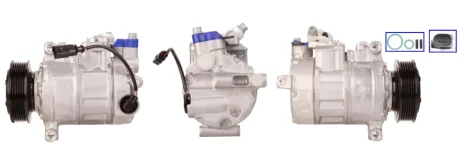 Компресор кондиціонера (відновлений) VW CALIFORNIA T5 CAMPER, MULTIVAN T5, TRANSPORTER T5 2.0D 09.09-08.15 ELSTOCK 510739