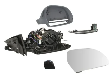 Бокове дзеркало Прав (електричне, асферичне, обігрів, асистент зміни смуги руху, загрунтоване, з памяттю, електричне складання, з індикатором) AUDI A5 8T 06.07-10.11 BLIC 540225039364P