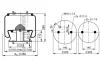 Air suspension bellows PHOENIX 1DF23A2 (фото 2)