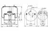 Air suspension bellows PHOENIX 1DK32K1 (фото 2)