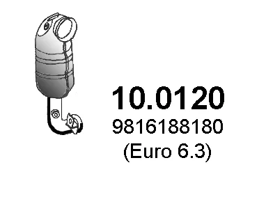 Catalytic converter ASSO 100120