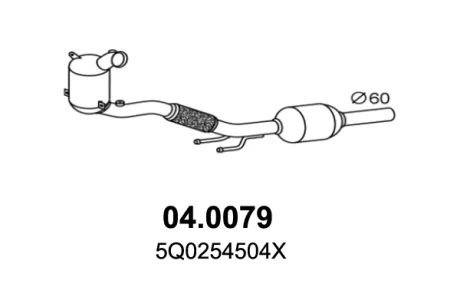 Catalytic converter ASSO 040079