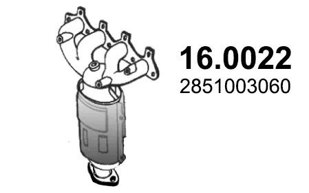 Catalytic converter ASSO 160022