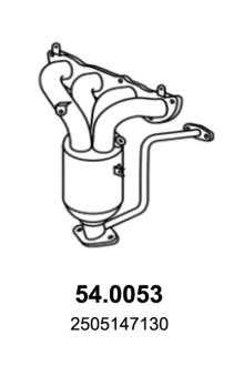 Catalytic converter ASSO 540053