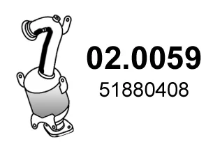 Catalytic converter ASSO 020059