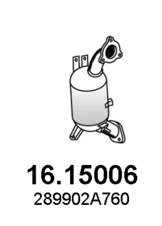 Diesel particulate filter ASSO 1615006 (фото 1)