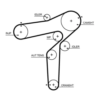 Timing belt Gates 5719XS (фото 1)