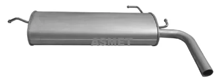 Exhaust system muffler, rear ASMET 26022