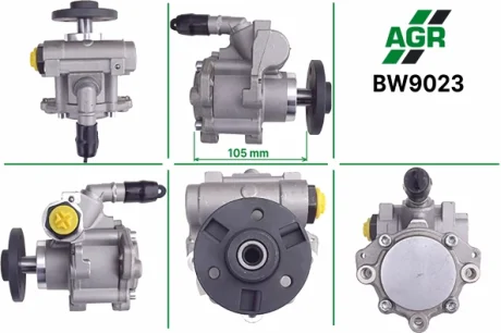 Насос ГПК з механічним приводом, новий, BMW 5 (E60) 05-10,BMW 1 (E81) 05-12,BMW 3 (E90) 05-11,BMW 3 AGR BW9023