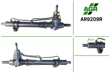 Рульова рейка з ГПК, відновлена, ALFA ROMEO 164 1987-1992,FIAT Croma 1985-1996,LANCIA Thema 1987- AGR AR9209R
