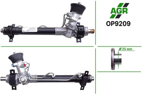 Рульова рейка з ГПК, нова, OPEL VECTRA B (36_) 95-02,VECTRA B (38_) 95-03 AGR OP9209