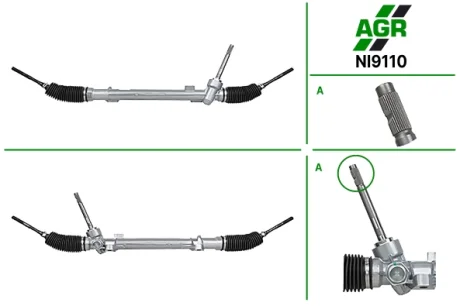 Рульова рейка без ПК, нова, NISSAN ROGUE (T32) 13-,X-TRAIL (T32) 13- AGR NI9110