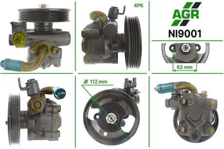 Насос ГПК з механічним приводом, новий, INFINITII30/I35 94-04,NISSAN Maxima A32 94-00,NISSAN MAXIMA AGR NI9001