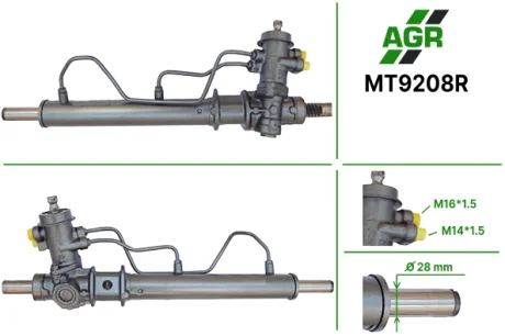 Рульова рейка з ГПК, відновлена, MITSUBISHI LANCER 92-00 AGR MT9208R