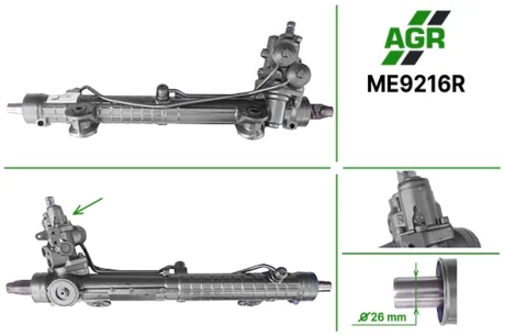 Рульова рейка з ГПК, відновлена, MERCEDES C W 203 4*4 2000-2007 AGR ME9216R