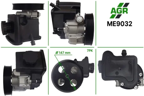Насос ГПК з механічним приводом, новий, MERCEDES-BENZ C-CLASS (W204) 07-,C-CLASS T-Model (S204) 07-, AGR ME9032