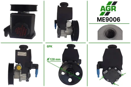 Насос ГПК з механічним приводом, новий, MERCEDES C W 202 1993-2000,MERCEDES C W 203 2000-2007,MERCED AGR ME9006