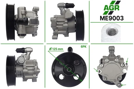 Насос ГПК з механічним приводом, новий, MERCEDES C W 203 2000-2007,MERCEDES E W 210 1995-2002,MERCED AGR ME9003