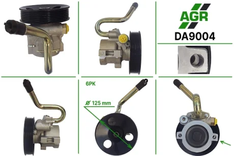 Насос ГПК з механічним приводом, новий, DAEWOO Nubira 1997-2007 Под шпильки, трубка на двигатель 1 AGR DA9004