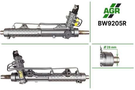 Рульова рейка з ГПК, відновлена, BMW 3 E-46 1998-2005 ZF AGR BW9205R