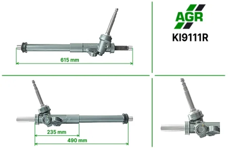 Рульова рейка без ПК, відновлена, KIA CARENS 2013- AGR KI9111R