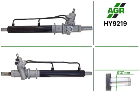 Рульова рейка з ГПК, нова, HYUNDAI H100 (P) 93-00, HYUNDAI Porter 06- AGR HY9219