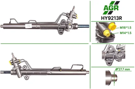 Рульова рейка з ГПК, відновлена, HYUNDAI H1 2002- AGR HY9213R