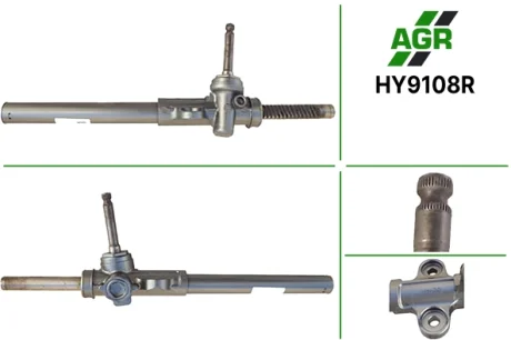 Рульова рейка без ПК, відновлена, HYUNDAI i10 07-,i10 07-;KIA PICANTO (BA) 04- AGR HY9108R