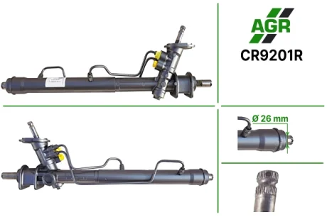 Рульова рейка з ГПК, відновлена, CHEVROLET AVEO (T250, T255) 05-,KALOS 05- AGR CR9201R