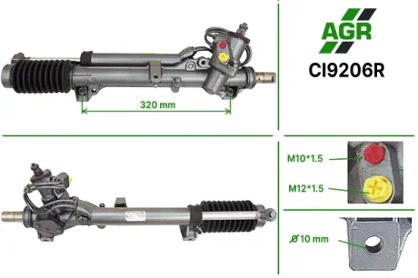 Рульова рейка з ГПК, відновлена, CITROEN BX/Break 1982-1994 AGR CI9206R