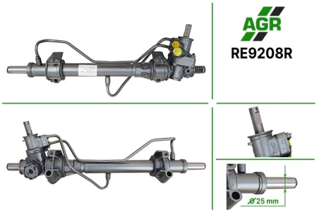 Рульова рейка з ГПК, відновлена, RENAULT 21 90-94 AGR RE9208R