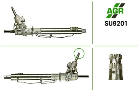 Рульова рейка з ГПК, нова, SUBARU IMPREZA 95-00,SUBAR LEGACY 98-03 AGR SU9201