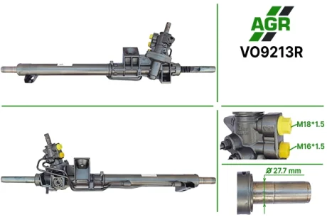 Рульова рейка з ГПК, відновлена, VOLVO S 80 1999-2006 AGR VO9213R