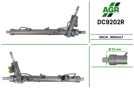 Рейка кермова (відновлена) Dacia Duster Renault Duster 1.2-1.6Lpg 04.10- AGR DC9202R