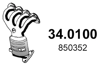 Catalytic converter ASSO 340100