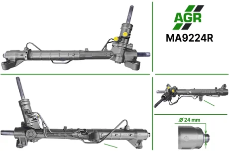 Рульова рейка з ГПК, відновлена, MAZDA 3 седан (BL) 09- AGR MA9224R