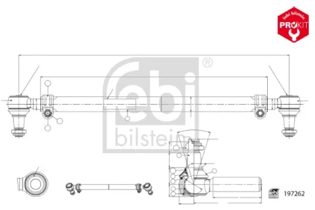 Cross rod FEBI BILSTEIN 197262