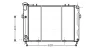 AVA JEEP Радіатор системи охолодження двигуна CHEROKEE 4.0 91- AVA COOLING JE2008 (фото 1)