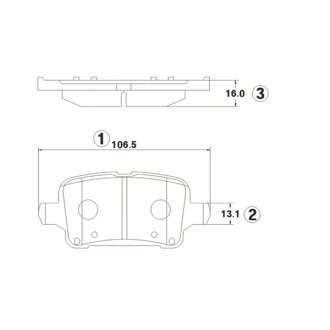 Колодки гальм OLD CKG-69 CTR GK1415