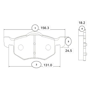 Колодки гальм Mazda Tribute 00- передн. OLD CKF-17 CTR GK0162