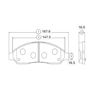 Колодки гальм Isuzu D-MAX передн. OLD CKIS-4 CTR GK0406