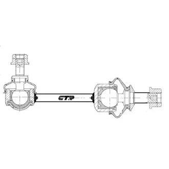 Стійка стаб задня вісь BMW 5/6 03-10 CTR CL0945