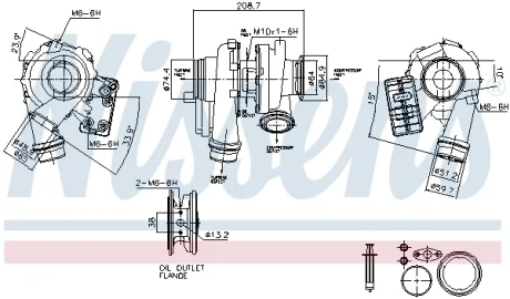 Turbocharger NISSENS 93880