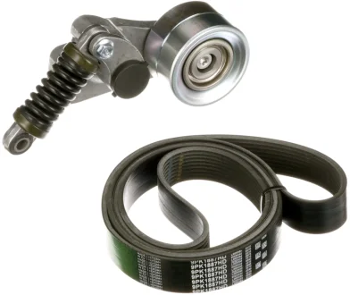 Комплект поліклинового ременя (із натягувачем) MERCEDES ACTROS, ACTROS MP2 / MP3 OM541.920-OM542.962 04.96- Gates K029PK1887HD