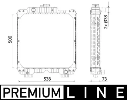 Engine radiator MAHLE / KNECHT CR2292000P